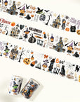 Pre-cut Haunted Night Wide Washi/PET Tape