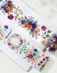 Pretty Florals Wide Washi / PET Tape | The Washi Tape Shop. Beautiful Washi and Decorative Tape For Bullet Journals, Gift Wrapping, Planner Decoration and DIY Projects