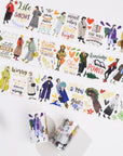 Pre-cut Silent Silhouette Wide Washi/PET Tape | The Washi Tape Shop. Beautiful Washi and Decorative Tape For Bullet Journals, Gift Wrapping, Planner Decoration and DIY Projects