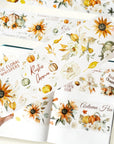 Pre-cut Autumn Hues Wide Washi/PET Tape