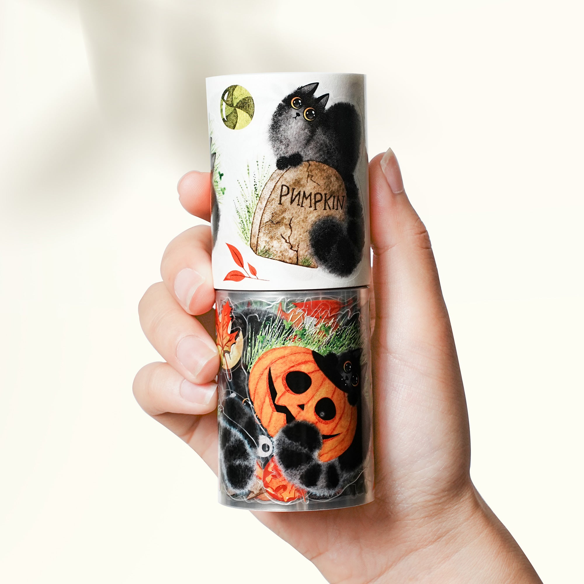 Pre-cut Shadow Paws Wide Washi/PET Tape | The Washi Tape Shop. Beautiful Washi and Decorative Tape For Bullet Journals, Gift Wrapping, Planner Decoration and DIY Projects