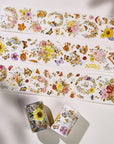 Pre-cut Golden Harvest Wide Washi/PET Tape (Seashell Gilded)