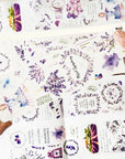 Pre-cut Purple Muse Wide Washi/PET Tape | The Washi Tape Shop. Beautiful Washi and Decorative Tape For Bullet Journals, Gift Wrapping, Planner Decoration and DIY Projects