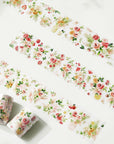 Pre-cut Summer Blossom Wide Washi/PET Tape | The Washi Tape Shop. Beautiful Washi and Decorative Tape For Bullet Journals, Gift Wrapping, Planner Decoration and DIY Projects