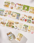 Pre-cut Summer Café Wide Washi/PET Tape | The Washi Tape Shop. Beautiful Washi and Decorative Tape For Bullet Journals, Gift Wrapping, Planner Decoration and DIY Projects