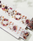 Autumn Rose Wide Washi / PET Tape | The Washi Tape Shop. Beautiful Washi and Decorative Tape For Bullet Journals, Gift Wrapping, Planner Decoration and DIY Projects