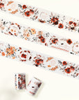 Pre-cut Harvested Bloom Wide Washi/PET Tape | The Washi Tape Shop. Beautiful Washi and Decorative Tape For Bullet Journals, Gift Wrapping, Planner Decoration and DIY Projects