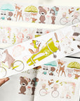 Pre-cut Woodland Pals Wide Washi/PET Tape | The Washi Tape Shop. Beautiful Washi and Decorative Tape For Bullet Journals, Gift Wrapping, Planner Decoration and DIY Projects