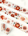 Pre-cut Peony Reverie Wide Washi/PET Tape | The Washi Tape Shop. Beautiful Washi and Decorative Tape For Bullet Journals, Gift Wrapping, Planner Decoration and DIY Projects