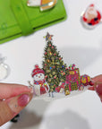Pre-cut Yuletide Village Wide Washi/PET Tape (Seashell Gilded)