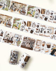 Pre-cut Life of Coffee Wide Washi/PET Tape | The Washi Tape Shop. Beautiful Washi and Decorative Tape For Bullet Journals, Gift Wrapping, Planner Decoration and DIY Projects