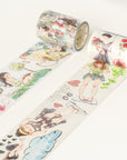 Pre-cut Leisurely Days Wide Washi/PET Tape | The Washi Tape Shop. Beautiful Washi and Decorative Tape For Bullet Journals, Gift Wrapping, Planner Decoration and DIY Projects