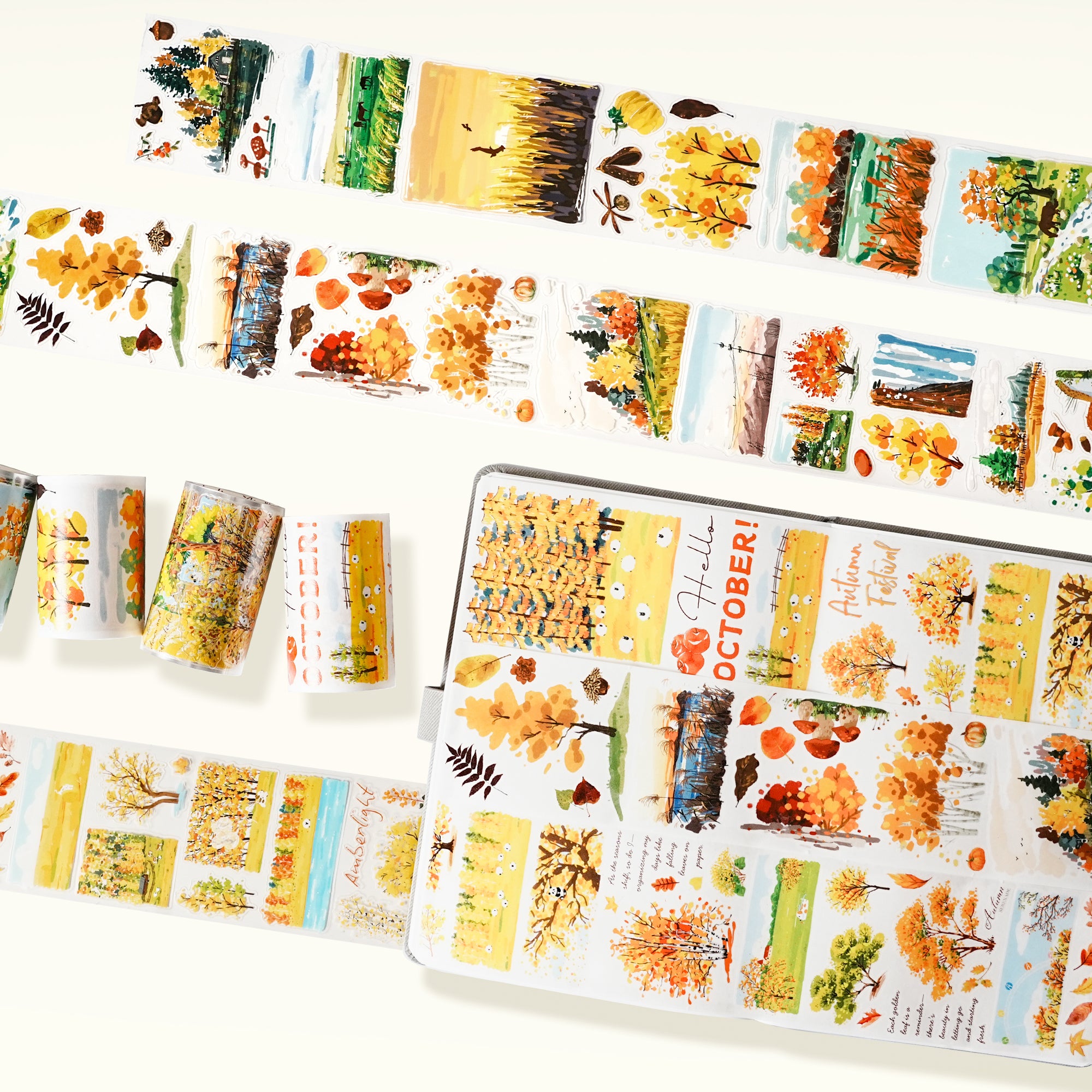 Pre-cut Hello Autumn Bundle | The Washi Tape Shop. Beautiful Washi and Decorative Tape For Bullet Journals, Gift Wrapping, Planner Decoration and DIY Projects