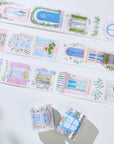 Pre-cut Cottage Panes Wide Washi/PET Tape