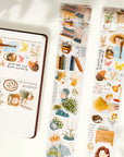 Pre-cut Cozy Hour Wide Washi/PET Tape | The Washi Tape Shop. Beautiful Washi and Decorative Tape For Bullet Journals, Gift Wrapping, Planner Decoration and DIY Projects