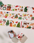 Pre-cut Santa Paws Wide Washi/PET Tape