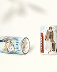 Pre-cut Winter's Whisper Wide Washi/PET Tape