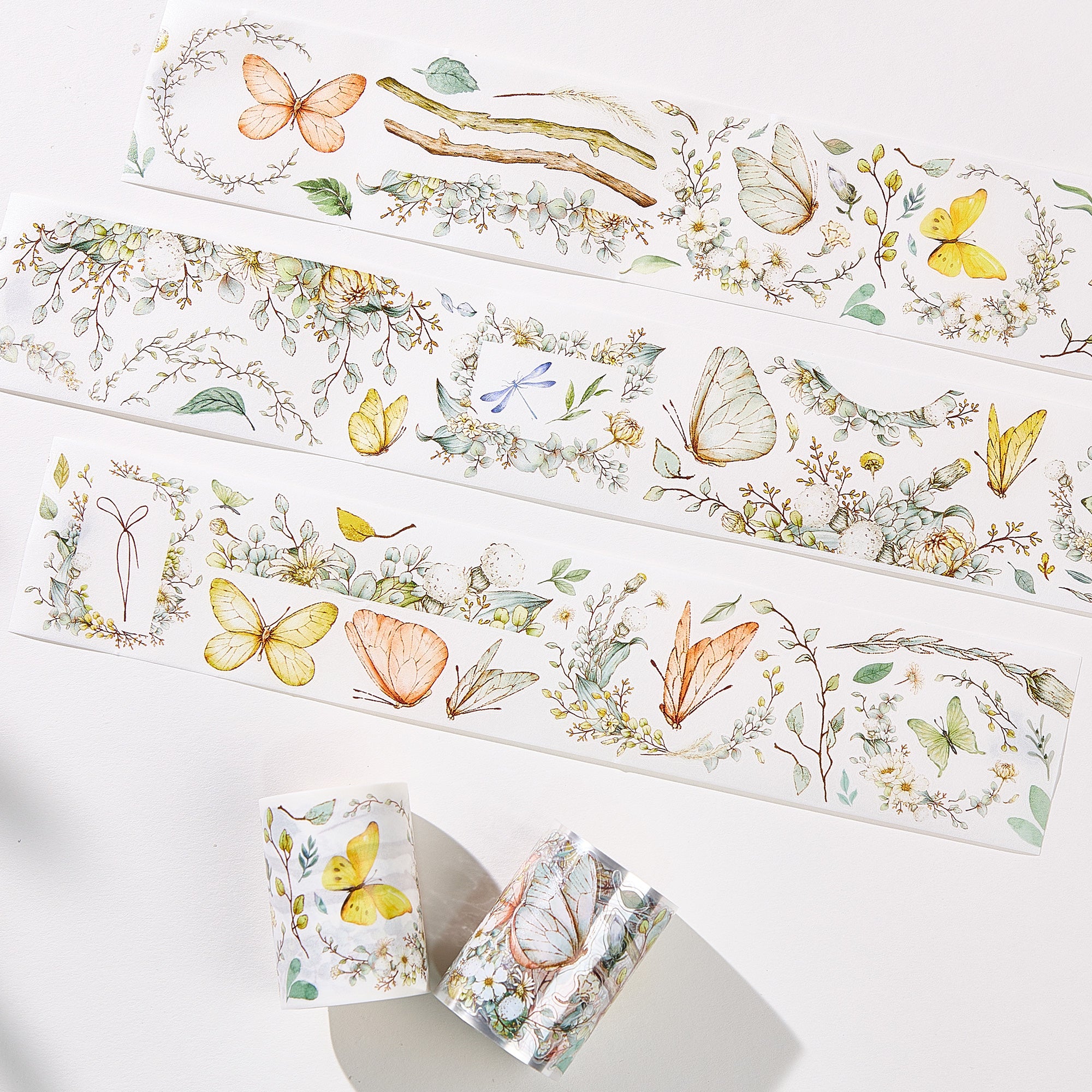 Pre-cut Zephyr Bloom Wide Washi/PET Tape | The Washi Tape Shop
