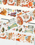 Pre-cut Autumn Reunion Wide Washi/PET Tape (GILDED)