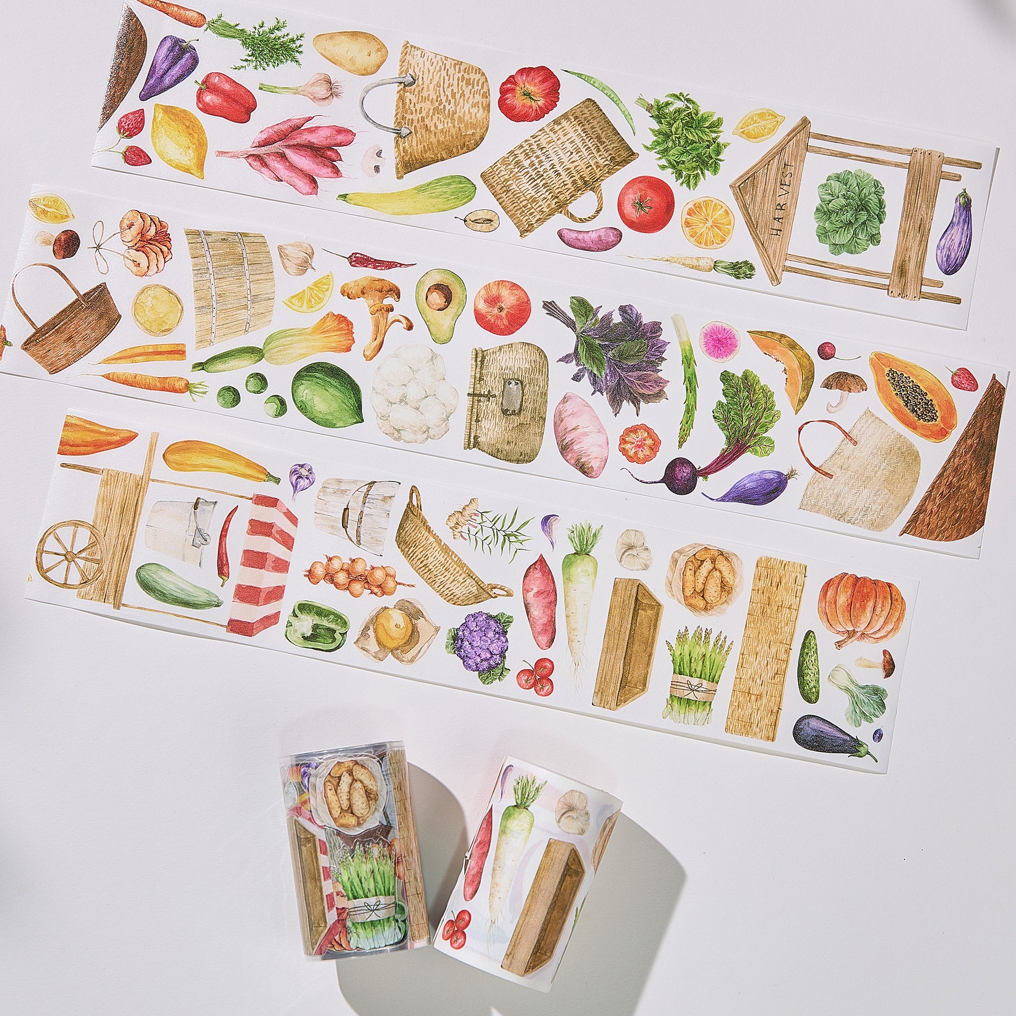 Pre-cut Summer Bazaar Wide Washi/PET Tape | The Washi Tape Shop