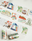π Pre-cut Beijing Scrolls Wide Washi/PET Tape (100% off)