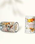 Pre-cut Harvest Script Wide Washi/PET Tape | The Washi Tape Shop. Beautiful Washi and Decorative Tape For Bullet Journals, Gift Wrapping, Planner Decoration and DIY Projects