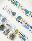Prague's Colorful Journey Wide Washi / PET Tape | The Washi Tape Shop. Beautiful Washi and Decorative Tape For Bullet Journals, Gift Wrapping, Planner Decoration and DIY Projects