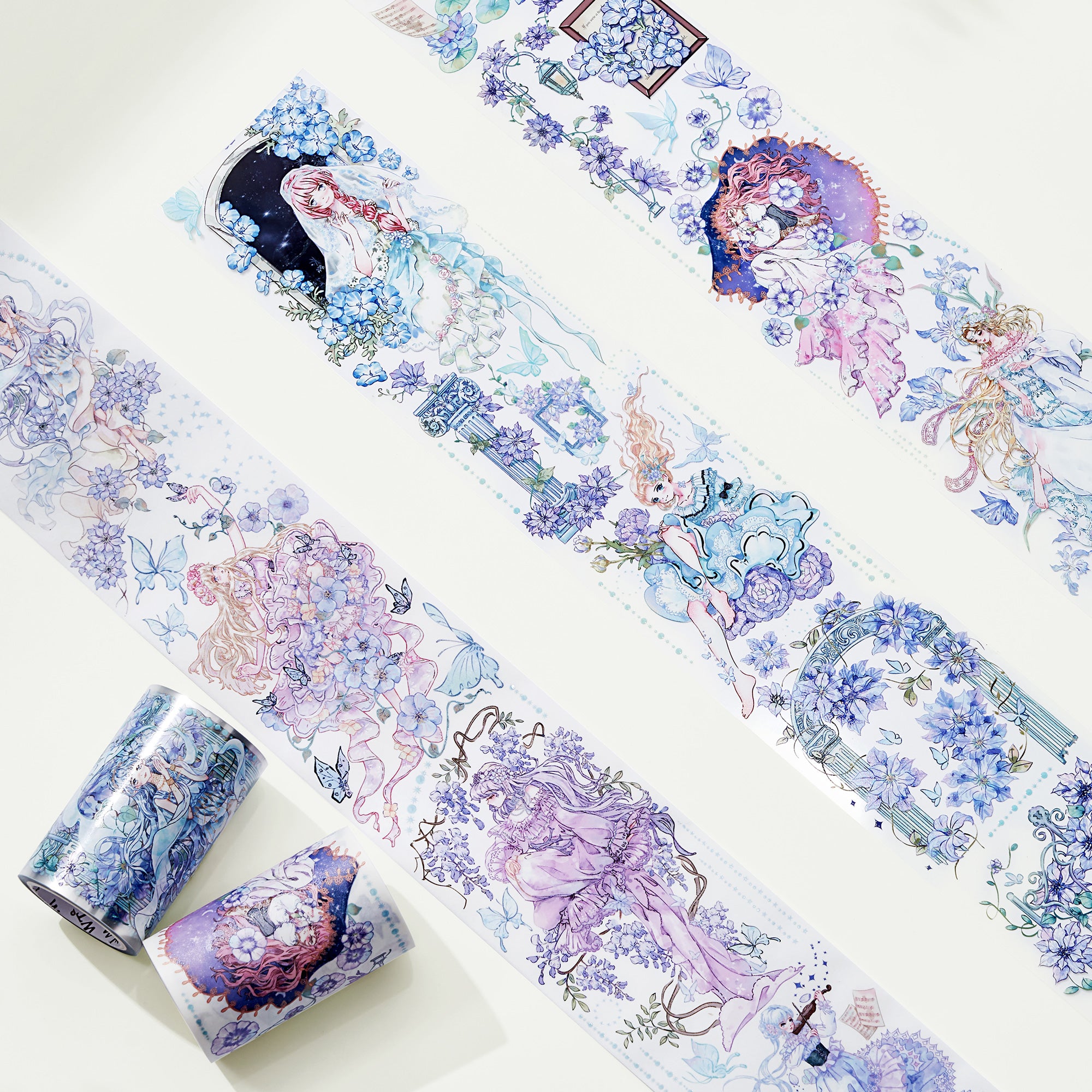 Waiting for Love Lavender/Clear ( Glossy ) PET /washi tape - Shop