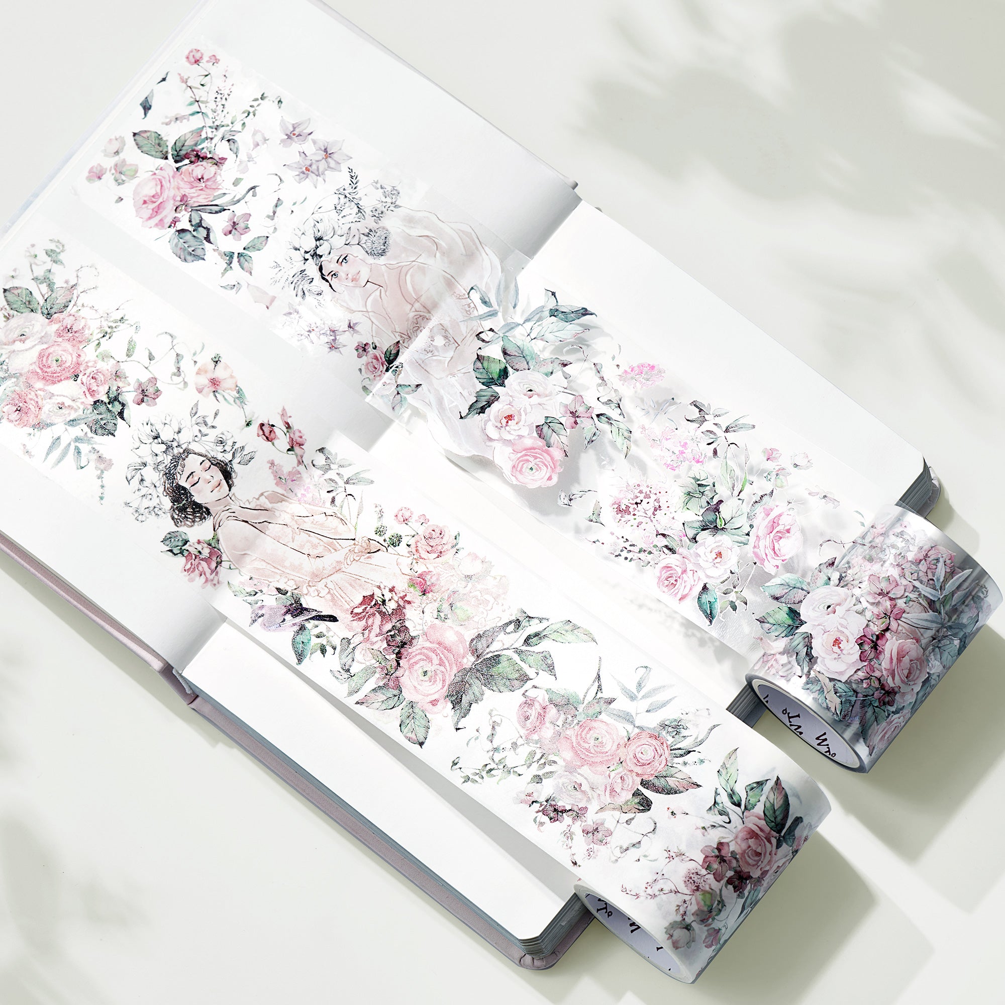Blossom Ephemera Wide Washi / PET Tape | The Washi Tape Shop. Beautiful Washi and Decorative Tape For Bullet Journals, Gift Wrapping, Planner Decoration and DIY Projects