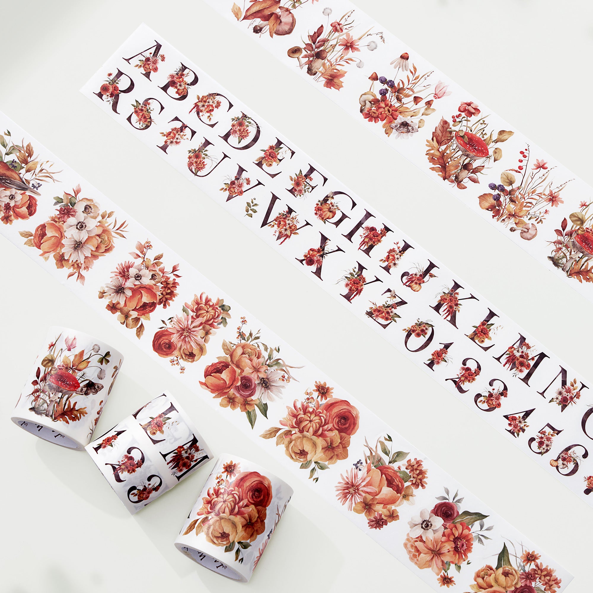 Rustic Botanical Washi Tape Sticker Set