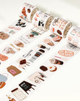 Coffee? Washi Tape Sticker Set | The Washi Tape Shop. Beautiful Washi and Decorative Tape For Bullet Journals, Gift Wrapping, Planner Decoration and DIY Projects