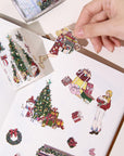 Pre-cut Yuletide Village Wide Washi/PET Tape (Seashell Gilded)