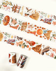 Pre-cut Autumn Reunion Wide Washi/PET Tape (GILDED)