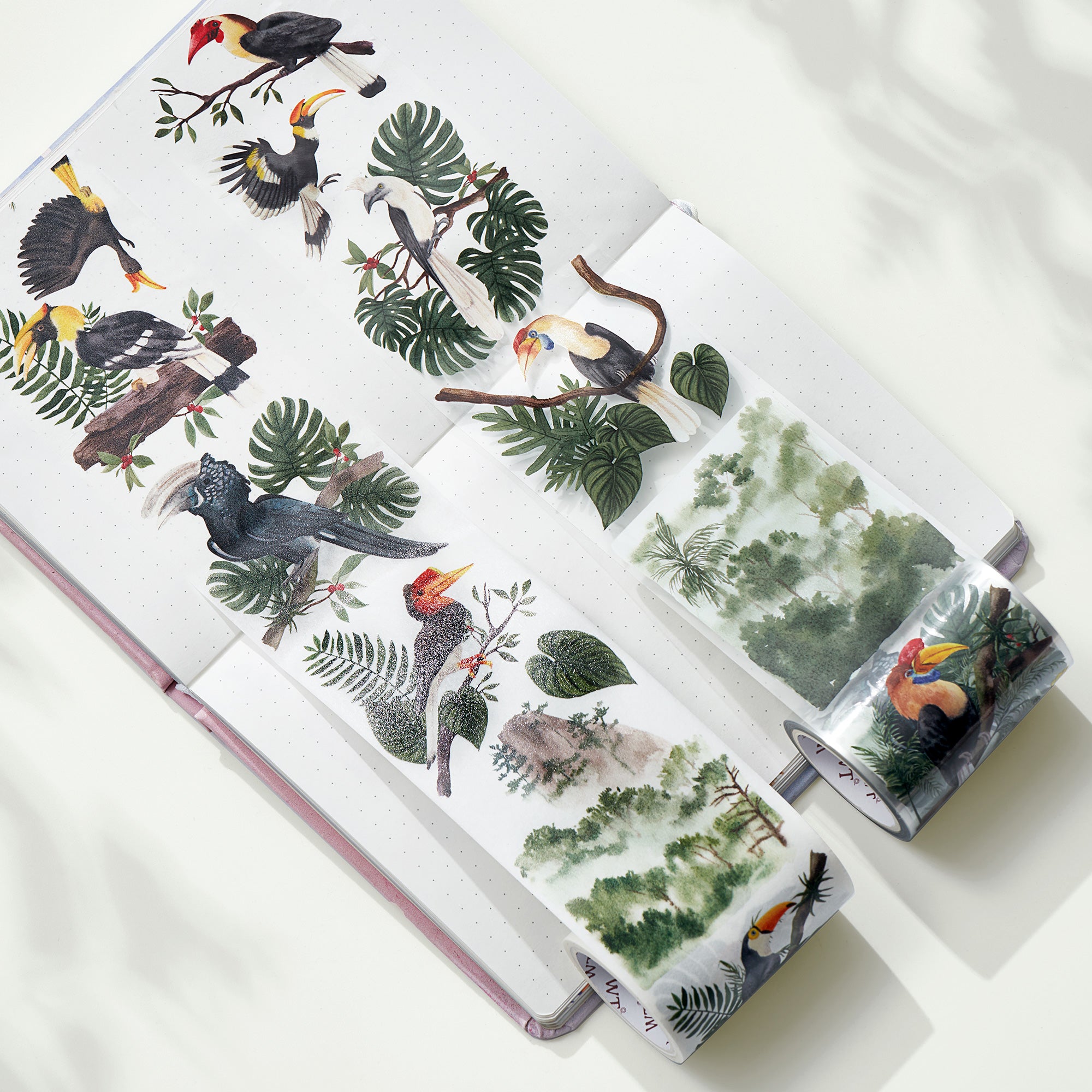 Hornbills Wide Washi / PET Tape | The Washi Tape Shop. Beautiful Washi and Decorative Tape For Bullet Journals, Gift Wrapping, Planner Decoration and DIY Projects