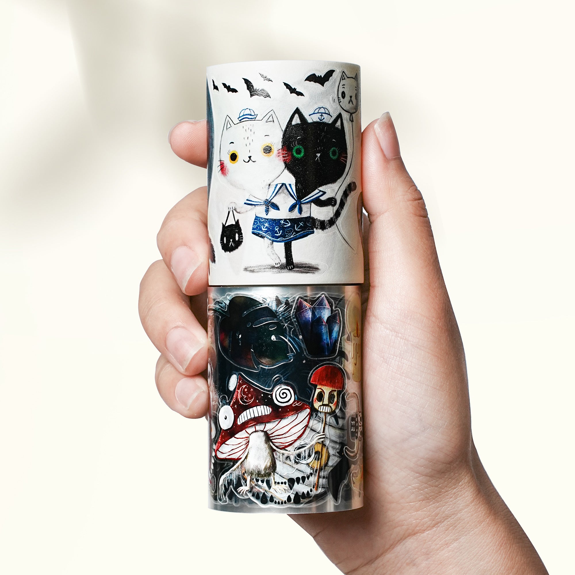 Pre-cut Midnight Monsters Wide Washi/PET Tape | The Washi Tape Shop. Beautiful Washi and Decorative Tape For Bullet Journals, Gift Wrapping, Planner Decoration and DIY Projects