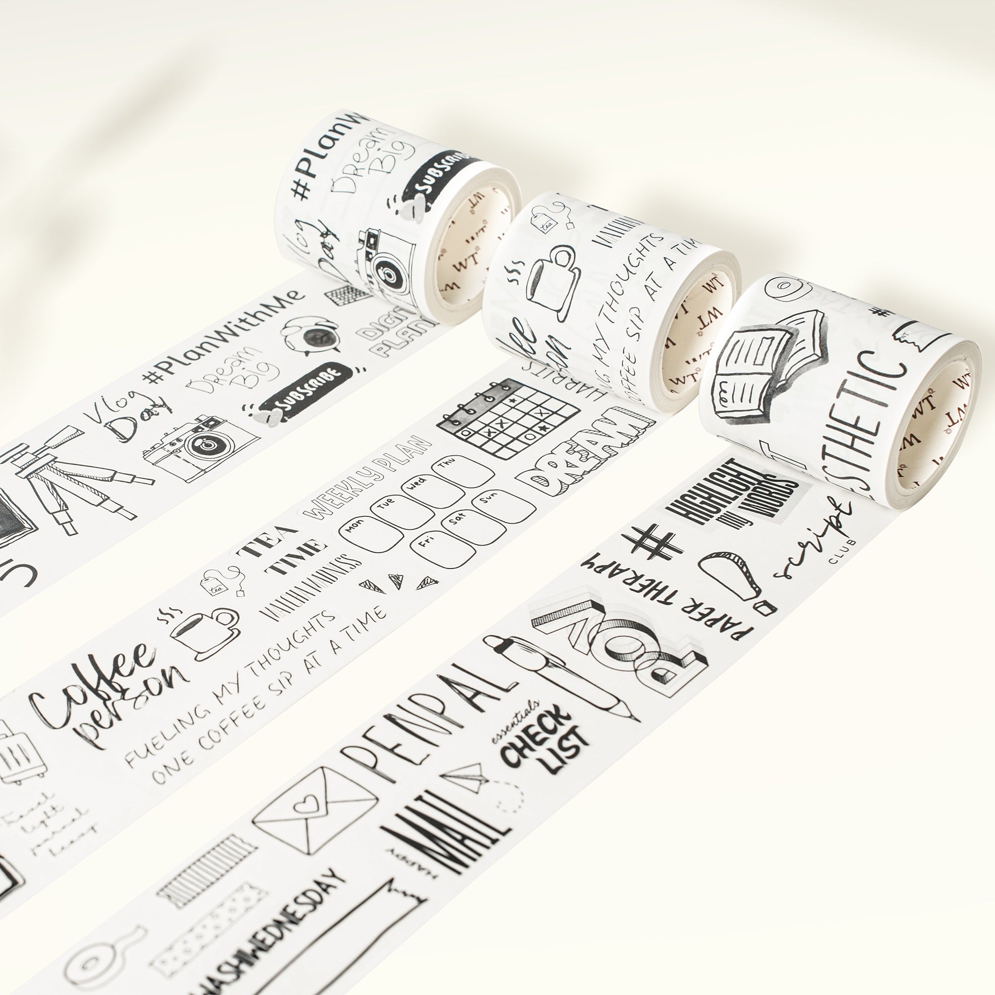 Daily Bujo Washi Tape Sticker Set | The Washi Tape Shop. Beautiful Washi and Decorative Tape For Bullet Journals, Gift Wrapping, Planner Decoration and DIY Projects