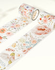 Pre-cut Floral Finch Wide Washi/PET Tape | The Washi Tape Shop. Beautiful Washi and Decorative Tape For Bullet Journals, Gift Wrapping, Planner Decoration and DIY Projects