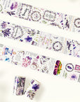 Pre-cut Purple Muse Wide Washi/PET Tape | The Washi Tape Shop. Beautiful Washi and Decorative Tape For Bullet Journals, Gift Wrapping, Planner Decoration and DIY Projects