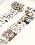 Pre-cut Life of Coffee Wide Washi/PET Tape | The Washi Tape Shop. Beautiful Washi and Decorative Tape For Bullet Journals, Gift Wrapping, Planner Decoration and DIY Projects