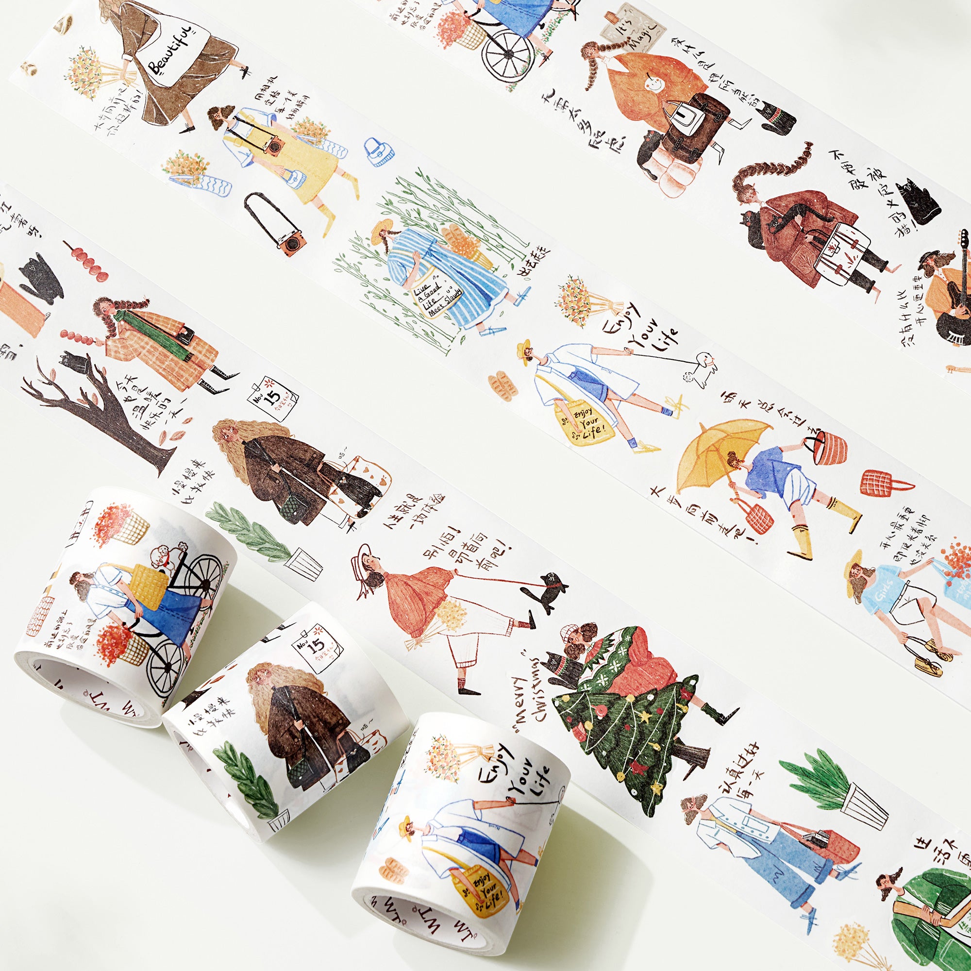 Nonchalant Washi Tape Sticker Set | The Washi Tape Shop