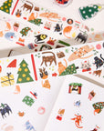 Pre-cut Santa Paws Wide Washi/PET Tape