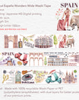 Pre-cut España Wonders Wide Washi/PET Tape