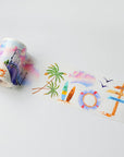 Pre-cut Misty Breeze Wide Washi/PET Tape | The Washi Tape Shop. Beautiful Washi and Decorative Tape For Bullet Journals, Gift Wrapping, Planner Decoration and DIY Projects
