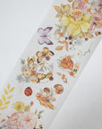Pre-cut Golden Harvest Wide Washi/PET Tape (Seashell Gilded)