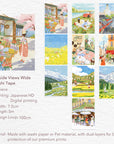 Hillside Views Wide Washi/PET Tape | The Washi Tape Shop. Beautiful Washi and Decorative Tape For Bullet Journals, Gift Wrapping, Planner Decoration and DIY Projects