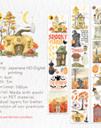 Pre-cut Haunted Harvest Wide Washi/PET Tape | The Washi Tape Shop. Beautiful Washi and Decorative Tape For Bullet Journals, Gift Wrapping, Planner Decoration and DIY Projects