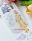 Pre-cut Morning Drizzle Wide Washi/PET Tape | The Washi Tape Shop. Beautiful Washi and Decorative Tape For Bullet Journals, Gift Wrapping, Planner Decoration and DIY Projects