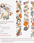 Pre-cut Autumn Enchantment Wide Washi/PET Tape | The Washi Tape Shop. Beautiful Washi and Decorative Tape For Bullet Journals, Gift Wrapping, Planner Decoration and DIY Projects