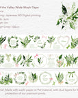 Lily of the Valley Wide Washi/PET Tape | The Washi Tape Shop. Beautiful Washi and Decorative Tape For Bullet Journals, Gift Wrapping, Planner Decoration and DIY Projects