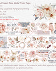 Pre-cut Sweet Rosé Wide Washi/PET Tape | The Washi Tape Shop. Beautiful Washi and Decorative Tape For Bullet Journals, Gift Wrapping, Planner Decoration and DIY Projects